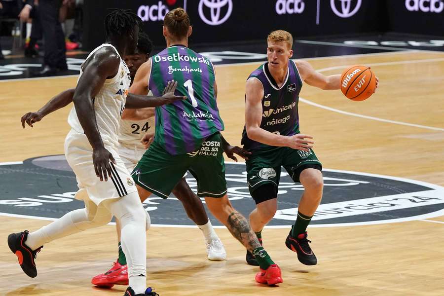 Alberto Díaz, baja por lesión muscular en el Unicaja