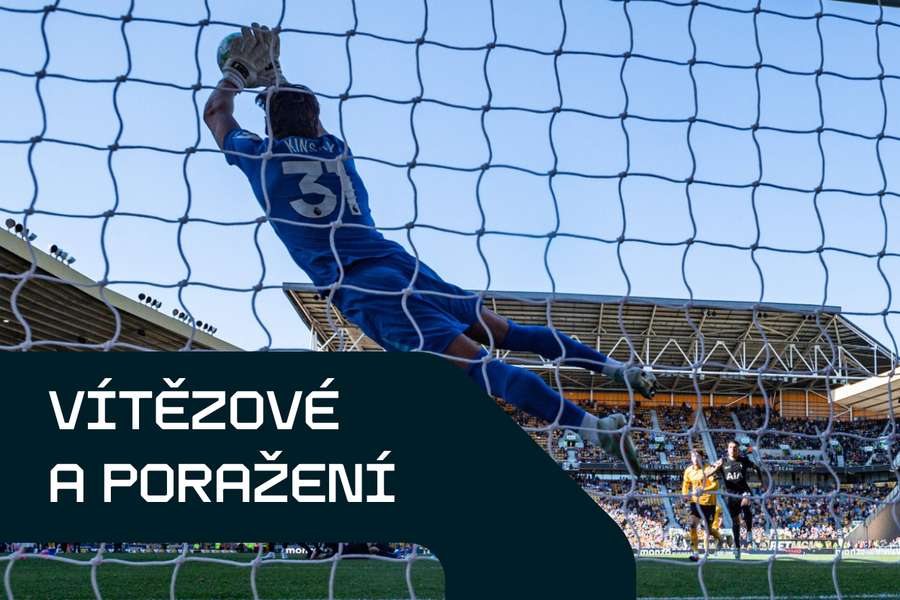 Antonín Kinský v utkání Wolves – Tottenham.