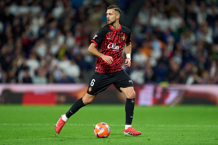 Copete, durante un partido de la pasada temporada con el Mallorca