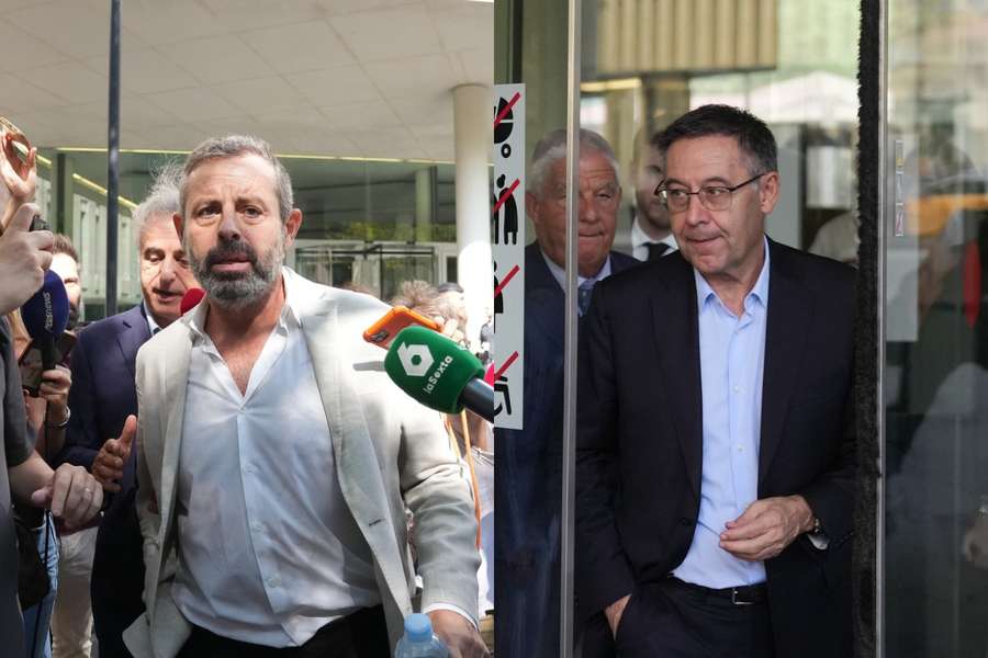 Sandro Rosell e Josep Maria Bartomeu, antigos presidentes do Barcelona