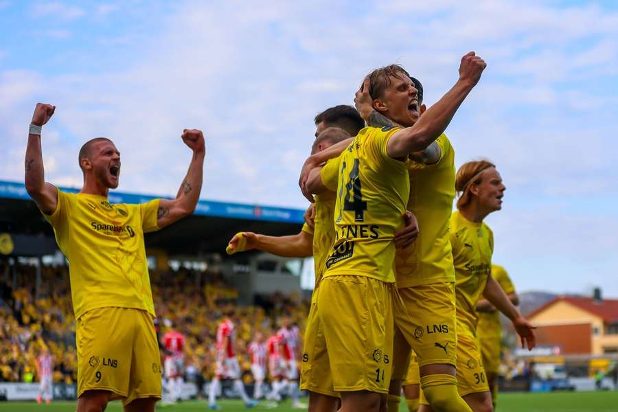 Gólová radost fotbalistů Bodö/Glimt.