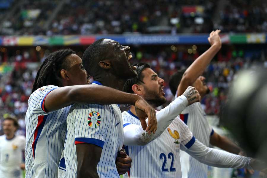 La Francia esulta dopo il gol