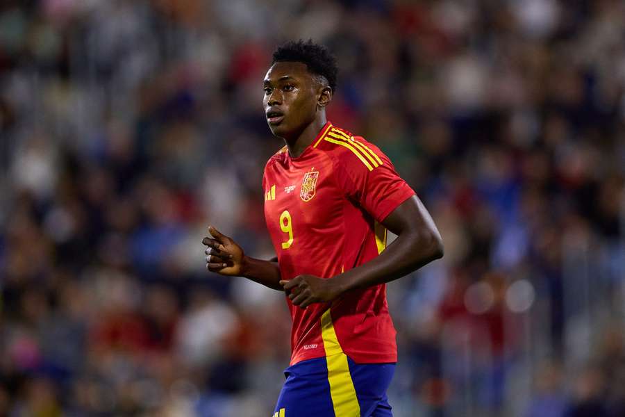 Samu Omorodion, con la selección española sub 21