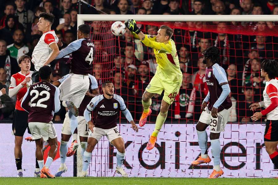 Bizot happy with performance as Villa win at Feyenoord Bizot happy with performance as Villa win at Feyenoord