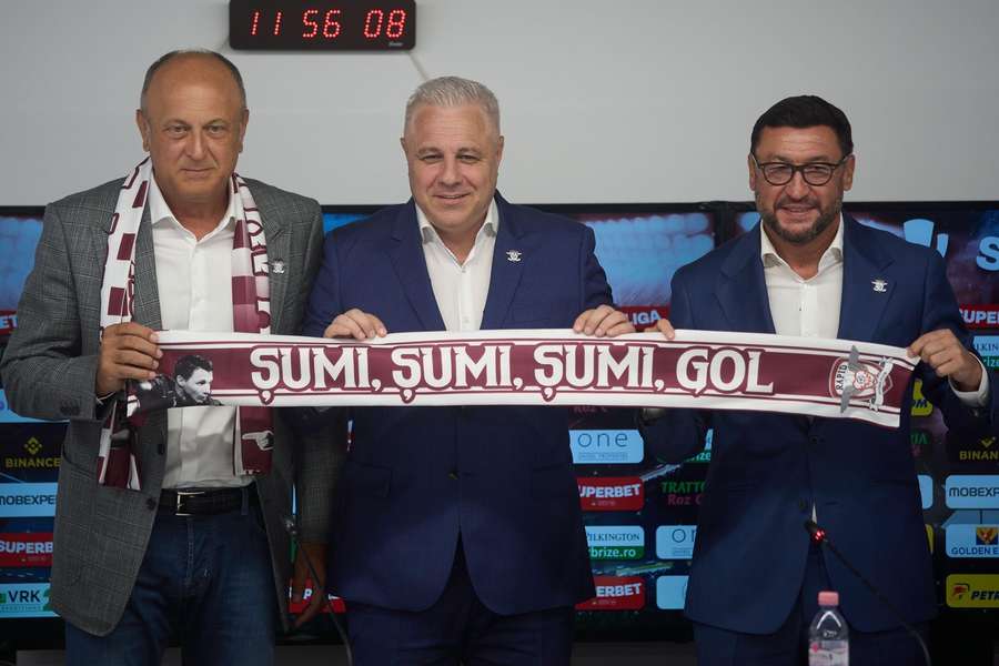 Dan Șucu, Marius Șumudică și Viorel Moldovan