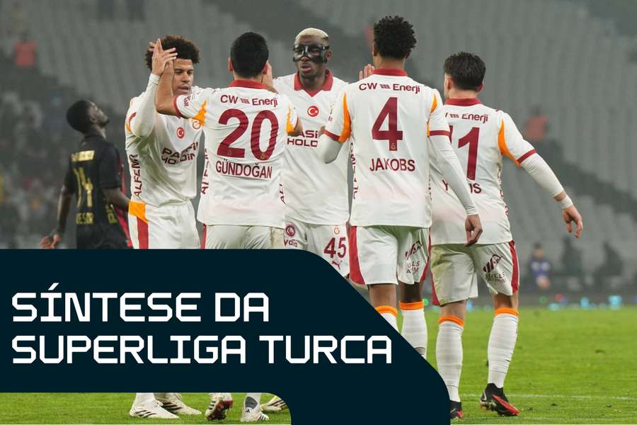O Galatasaray aumentou para três pontos a vantagem no topo da Super Lig