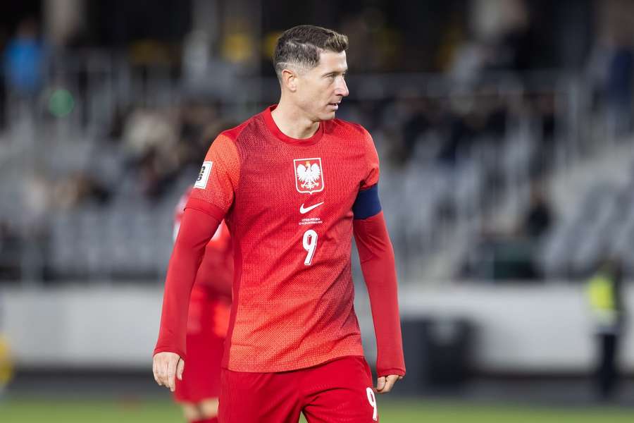 Barcelona striker Lewandowski suffered the injury on international duty with Poland