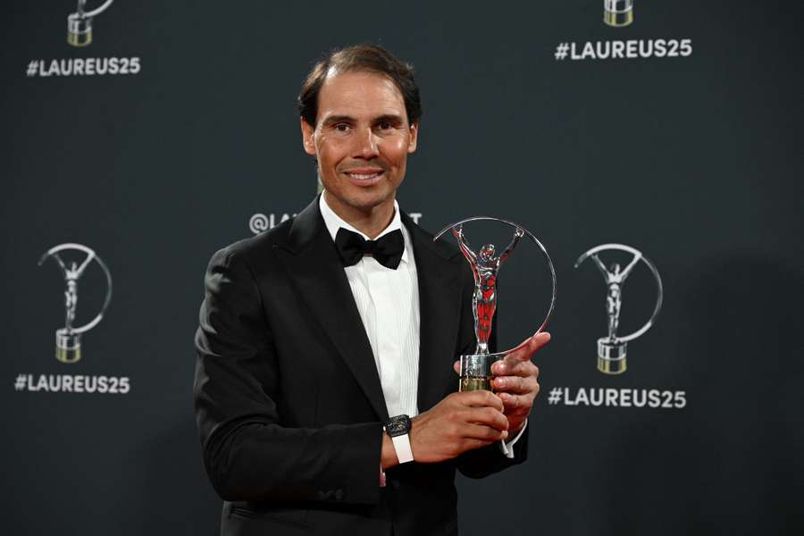 Rafael Nadal, récompensé par le Prix Laureus du sport ce lundi.