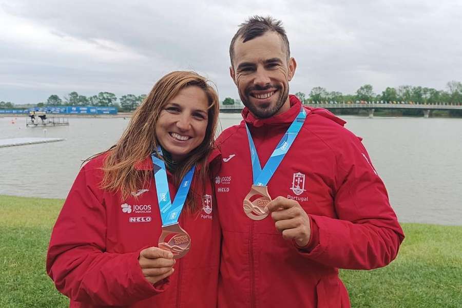 Teresa Portela com Fernando Pimenta