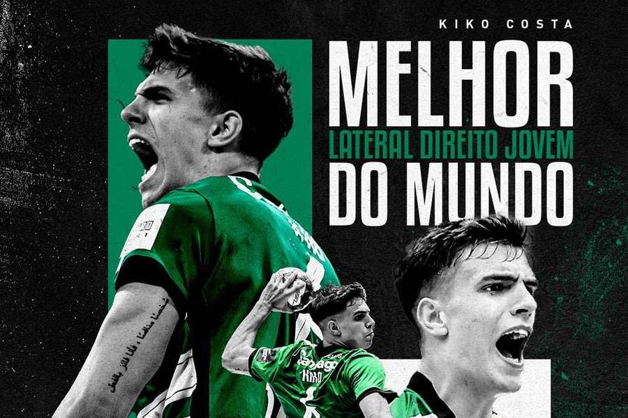 Kiko Costa foi ainda considerado o segundo melhor jovem do mundo