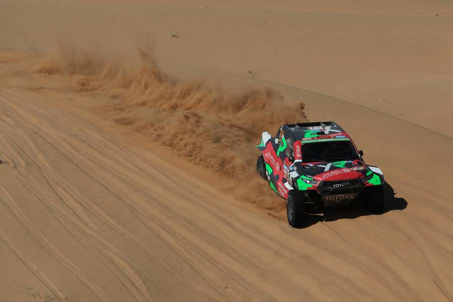 Yazeed Al Rajhi finished third in the 438 km stage