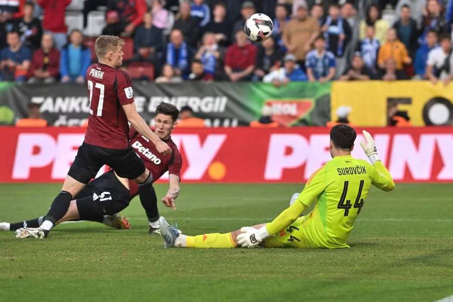 Sparťané duel v Olomouci nezvládli.