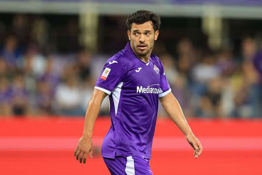 Pedro Gonçalves com a camisola da Fiorentina Pedro Gonçalves com a camisola da Fiorentina