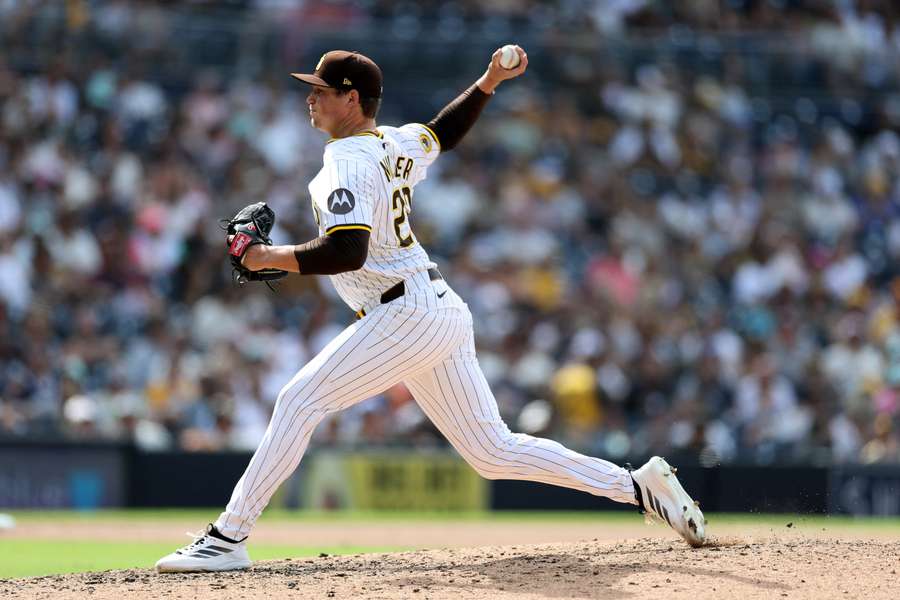 San Diego Padres Mason Miller throws a pitch (2025)