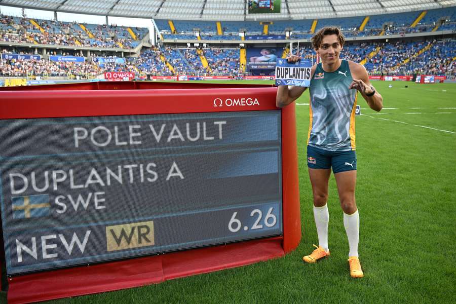 Duplantis, con su nuevo récord mundial