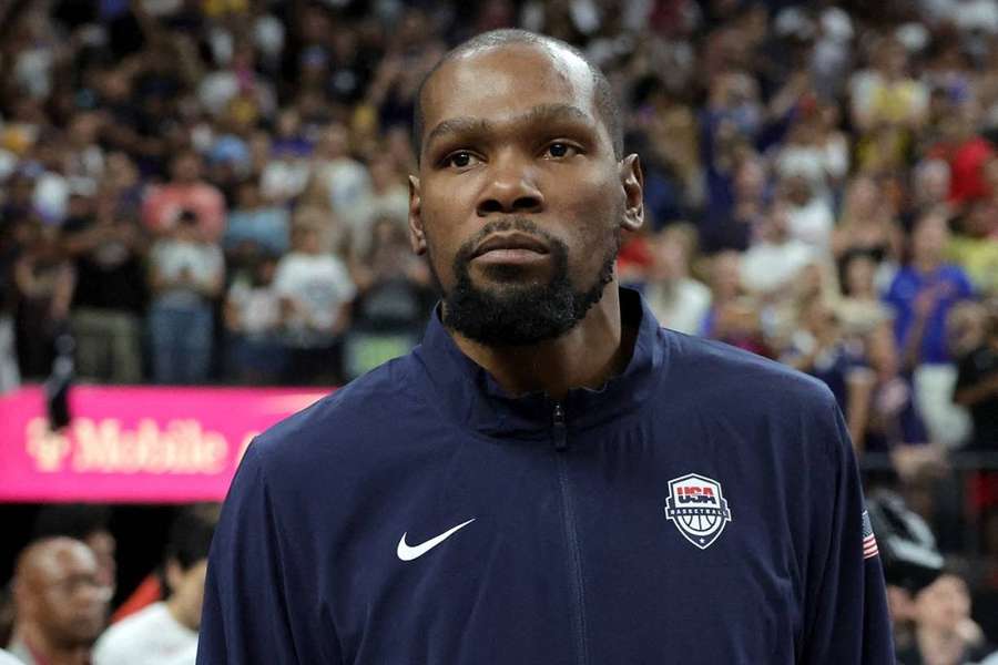 Kevin Durant durante o jogo contra o Canadá esta semana