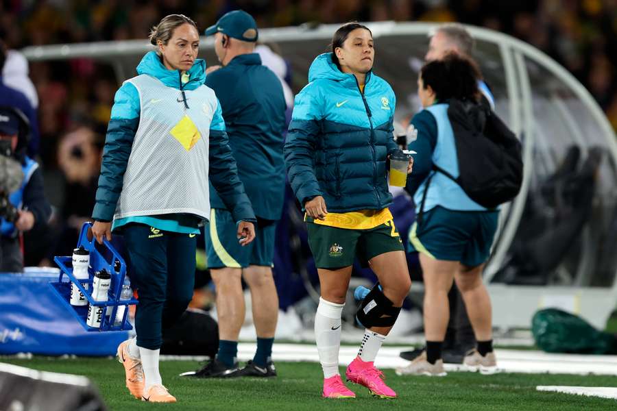 Australia will be hoping Sam Kerr (R) can lead them to World Cup glory