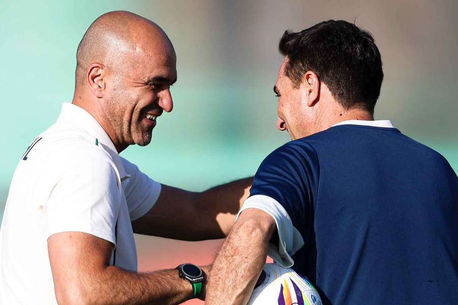 Roberto Martínez foi ao treino dos sub-21