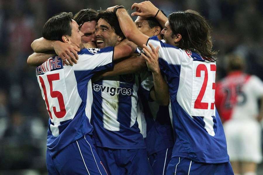 Deco na final da Liga dos Campeões com o FC Porto
