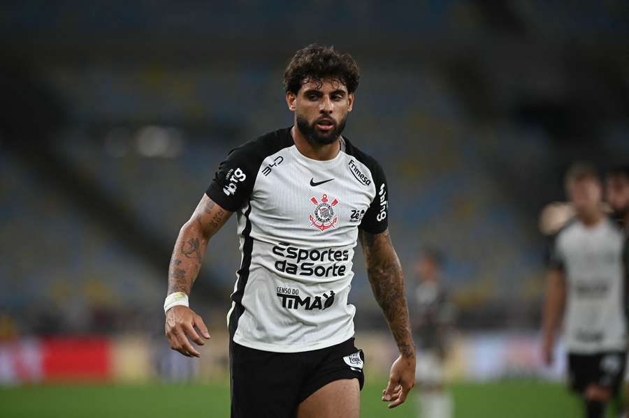Yuri Alberto, do Corinthians, em partida contra o Fluminense.