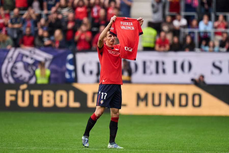 Budimir recuerda a las víctimas de Valencia.