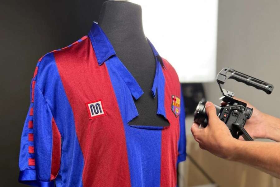 La camiseta de Maradona en la final de Copa de 1984