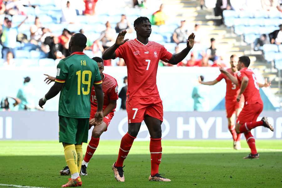 Breel Embolo non esulta dopo il gol dell'1-0
