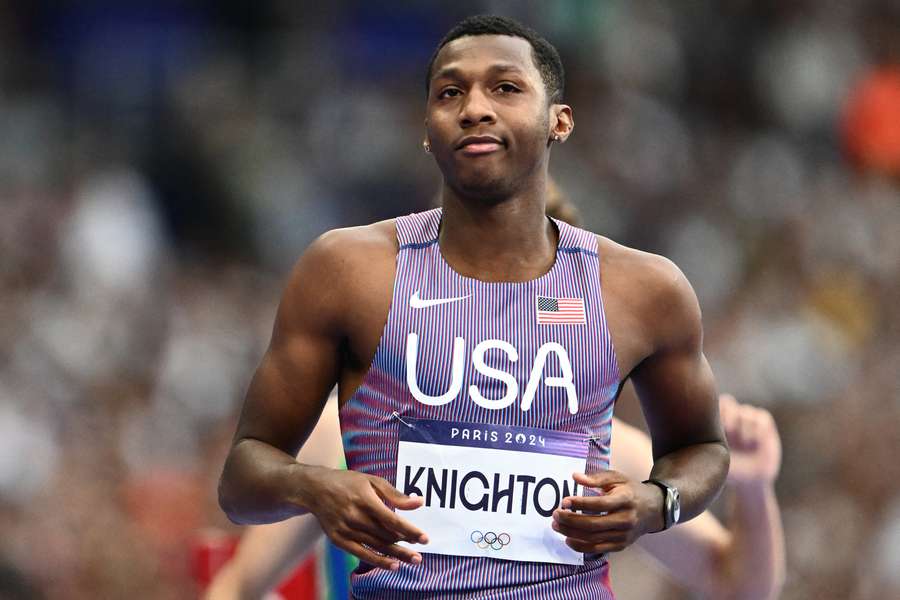 Erriyon Knighton op de Olympische Spelen in Parijs