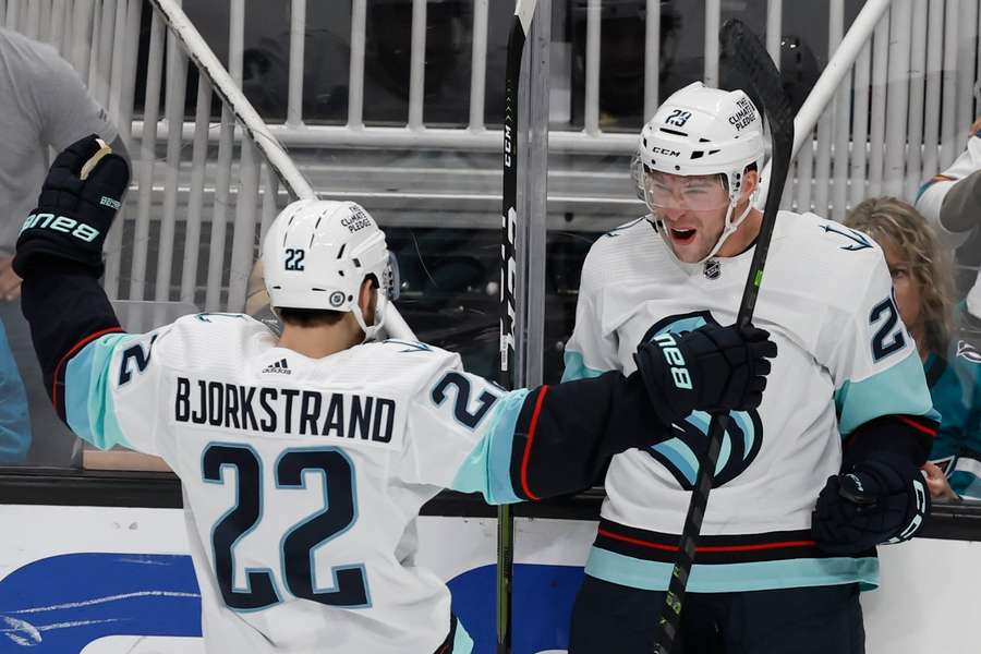 Oliver Bjorkstrand var afgørende for Seattle i sejr over Sharks