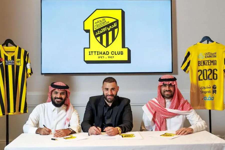 Benzema mudou-se para o futebol saudita