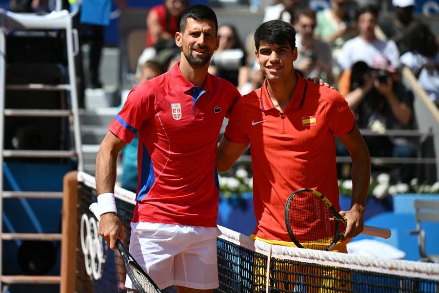 Alcaraz y Djokovic, en París