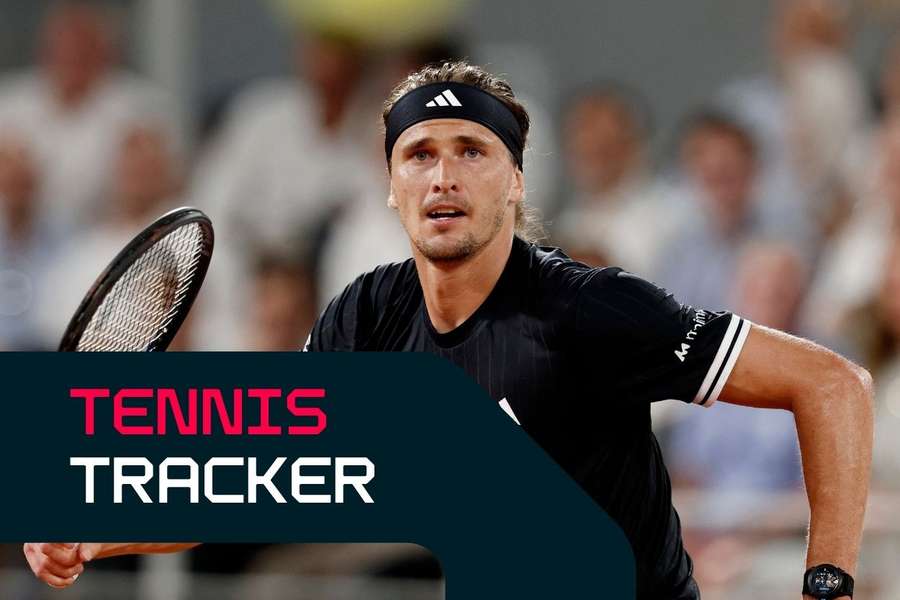 Alex Zverev in action