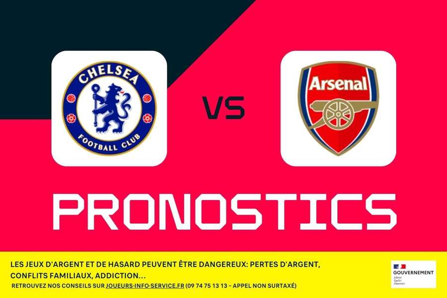 Chelsea - Arsenal : Pronostics, meilleurs paris et cotes (Premier League)