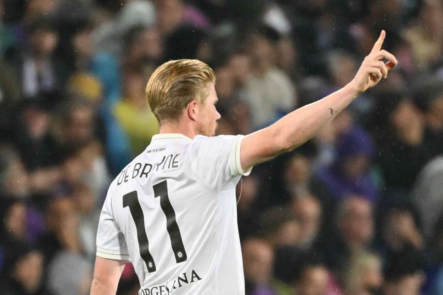 Kevin De Bruyne durante la partita contro la Fiorentina
