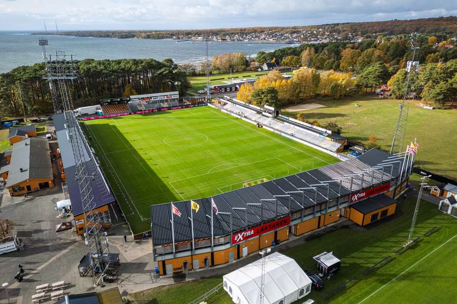 Strandvallen, Mjallby's home ground Strandvallen, Mjallby's home ground