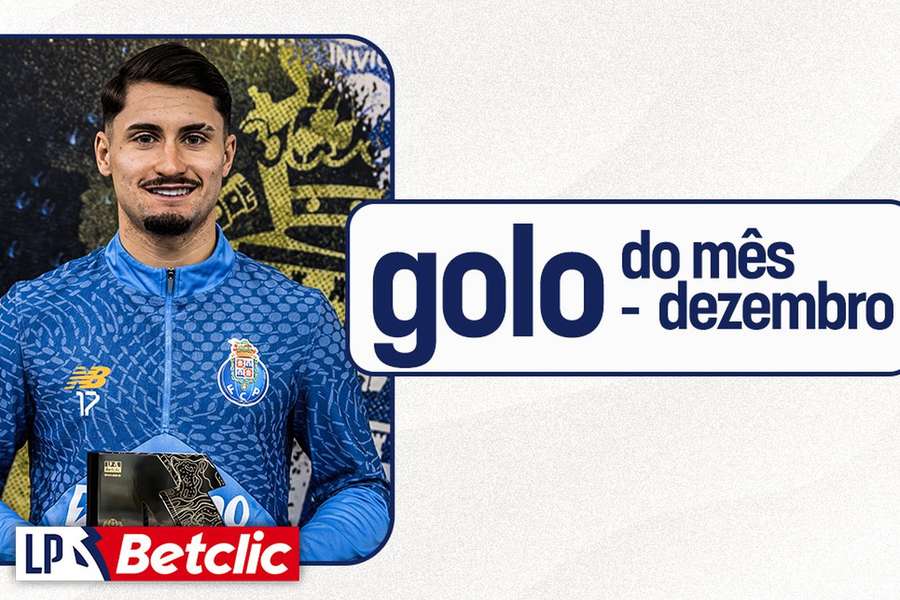 Borja Sainz com o prémio de melhor golo de dezembro