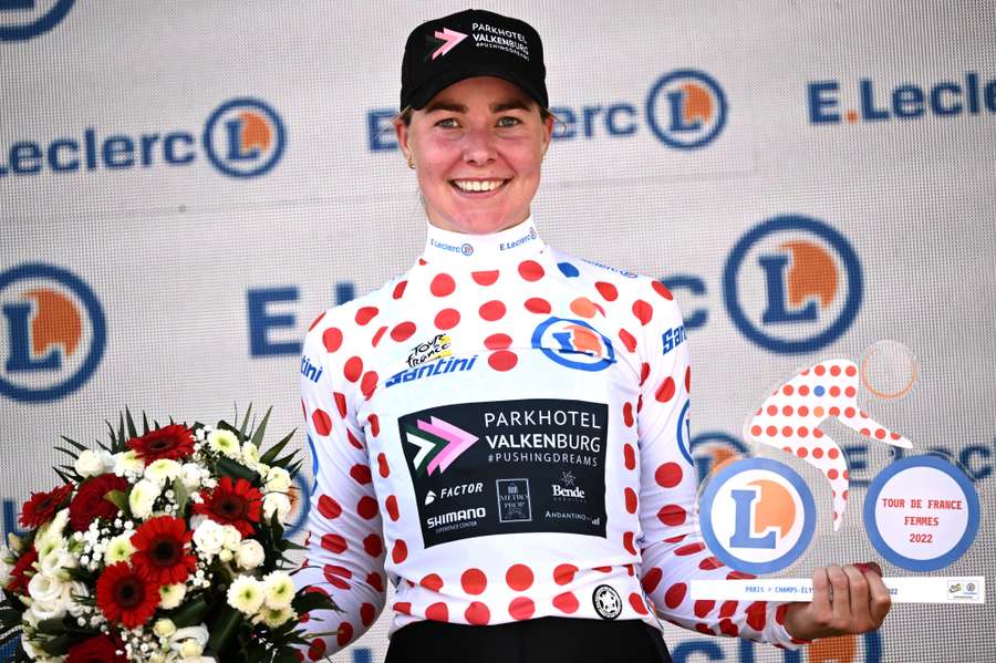 Femke Markus bij de Tour de France Femmes in 2022