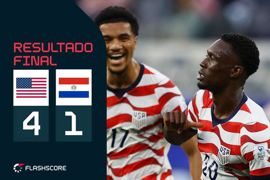 Balogun brilha no triunfo dos Estados Unidos