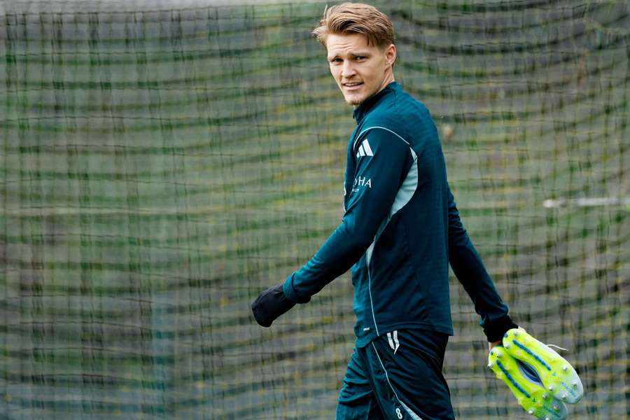 Arsenal captain Martin Odegaard 