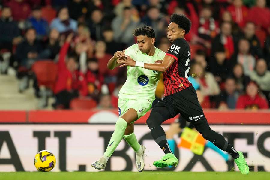 Lamine Yamal în acțiune împotriva Mallorca