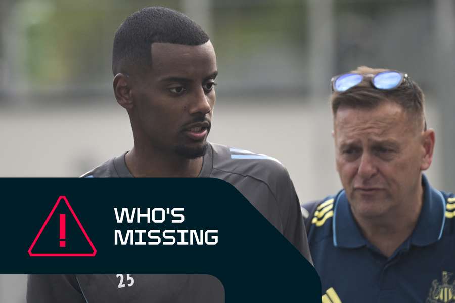 Alexander Isak has been training away from Newcastle's first-team squad while his future remains in doubt