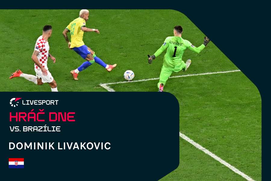 Dominik Livakovič proti Brazílii zazářil. Dominik Livakovič proti Brazílii zazářil.