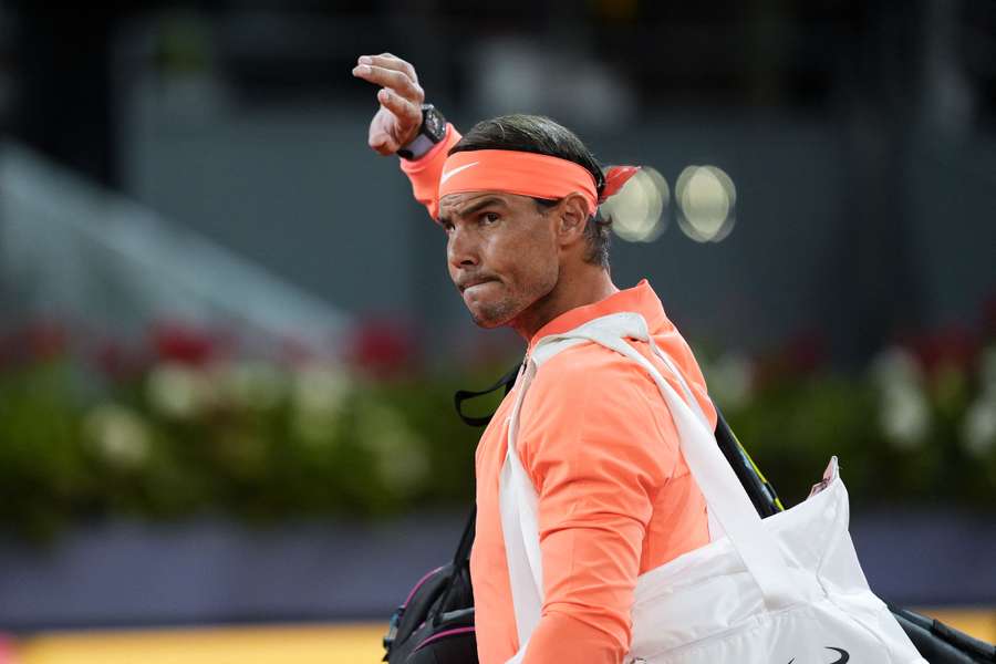 Rafael Nadal reached the last 16 at the Madrid Open