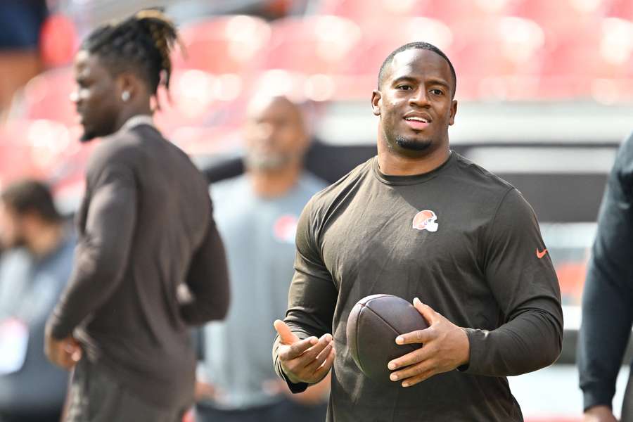 Nick Chubb keerde weer terug op het trainingsveld