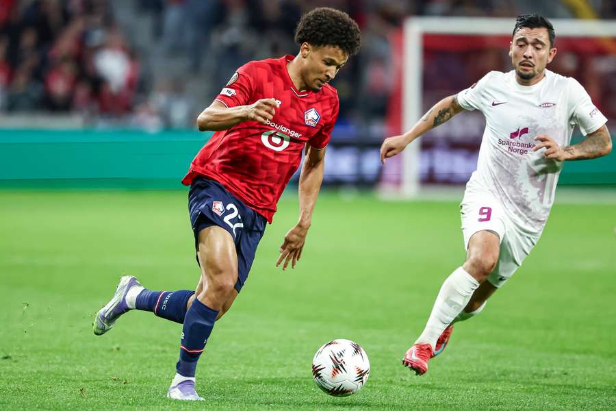 Tiago Santos face au SK Brann.