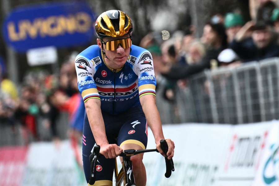 Remco Evenepoel, en el Giro de Lombardía