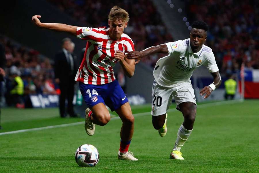 Atletico fans filmed chanting racist abuse at Real's Vinicius