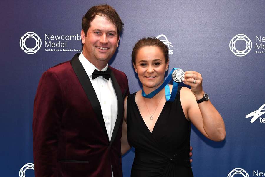 Ashleigh Barty and husband Garry Kissick