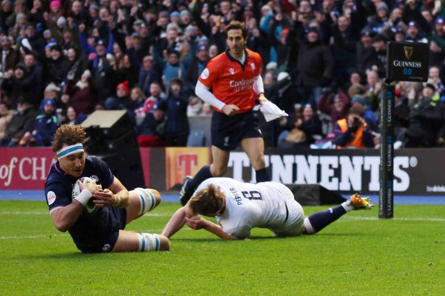 Scotland's Jamie Ritchie scores their second