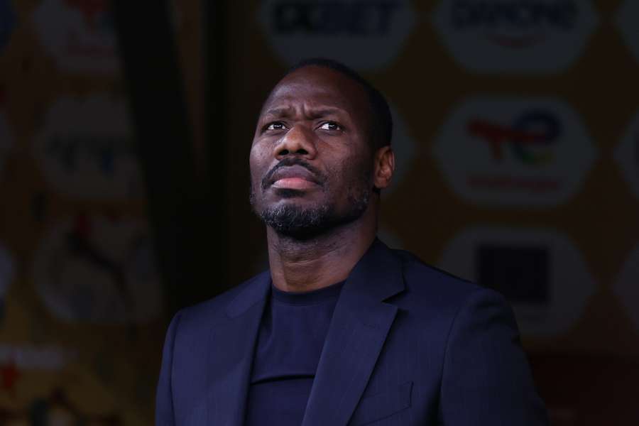 Senegal coach Pape Thiaw reacts during the Africa Cup of Nations final against Morocco in Rabat
